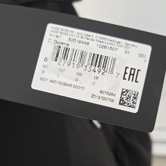 BOSS Elegant Black Long Sleeve Dress - Picture 7 of 7